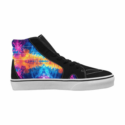 WOMEN'S Tie Dye Galaxy High Top Canvas Aesthetic Custom Sneakers