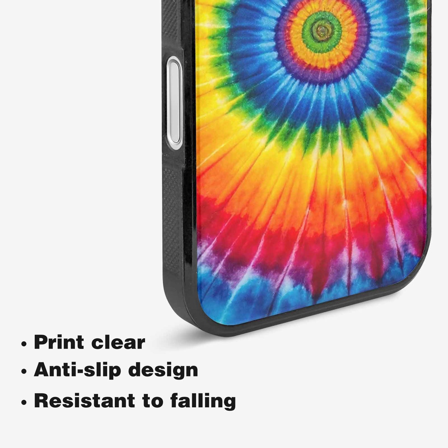iPhone 16 Plus Case — A1 Fly Rainbow Spiral Tie Dye, Custom Phone Case