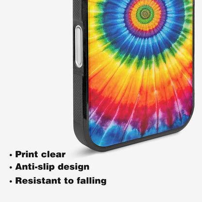 iPhone 16 Plus Case — A1 Fly Rainbow Spiral Tie Dye, Custom Phone Case