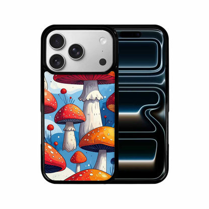 iPhone 17 Pro Case — Vivid Winter Mushroom Seamless Cartoon Cute, Custom Print Case Cover