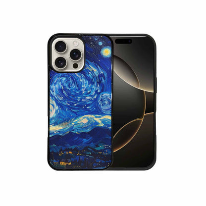 iPhone 16 Pro Max Case — Starry Night Van Gogh Paint Art, Custom Phone Case