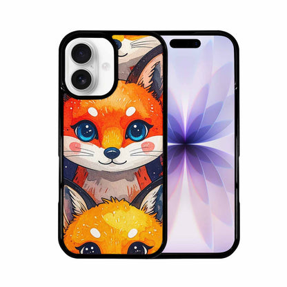 iPhone 17 Case — Watercolor Kawaii Fox Watercolor Abstract, Custom Art Phone Cover