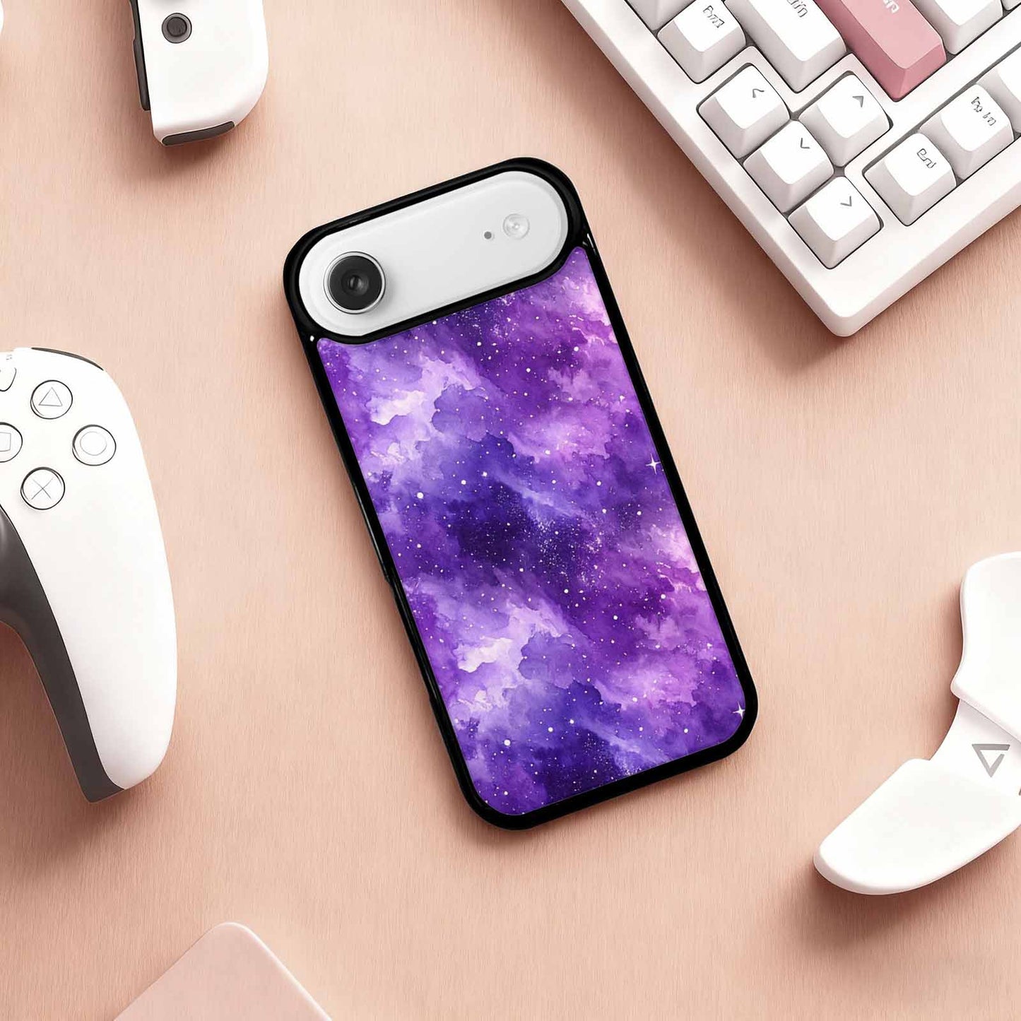 iPhone 17 Air Case — Galaxy Art Purple Nebula Dream Galaxy, Personalized Phone Case