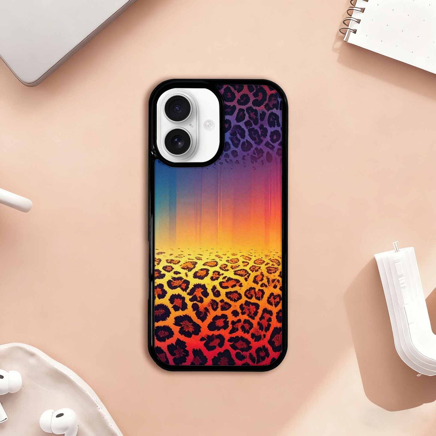 iPhone 17 Case — Leopard Print Gradient Style Animal Print, Original Design Phone Case