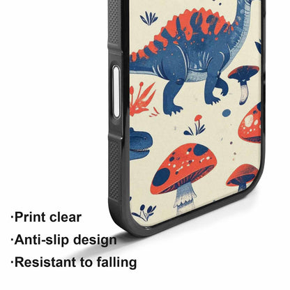 iPhone 17 Case — Vintage Dinosaurs Mushroom Retro Vintage, Custom Designed Case Cover