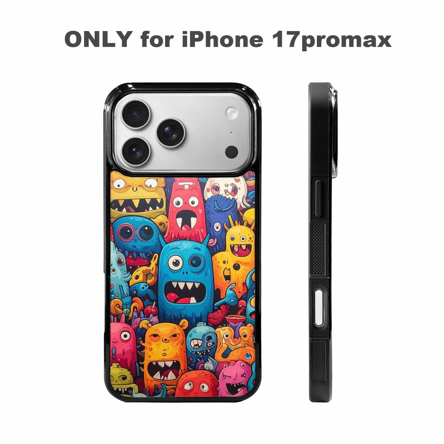 iPhone 17 Pro Max Case — Small Cartoon Monster Character Cartoon Cute, Unique Phone Case Design