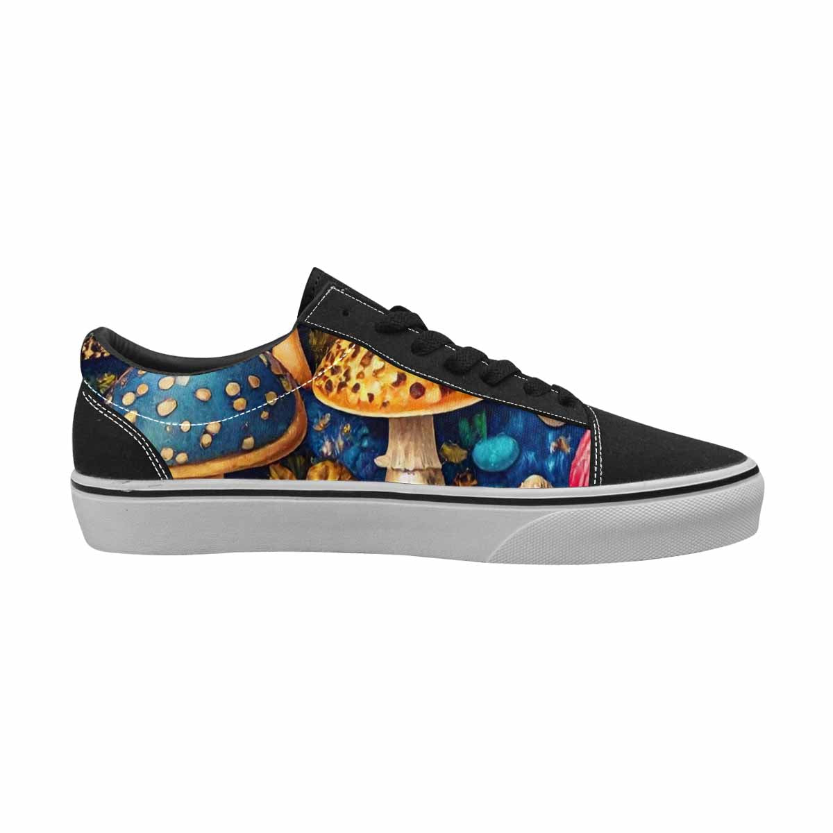 WOMEN'S Mushrooms Lace-Up Canvas Kaleidoscope Sneakers