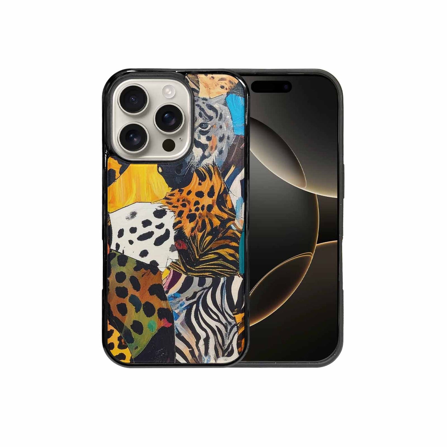 iPhone 16 Pro Case — Full Color Vibrant Animal Print Animal, Unique Phone Case Design