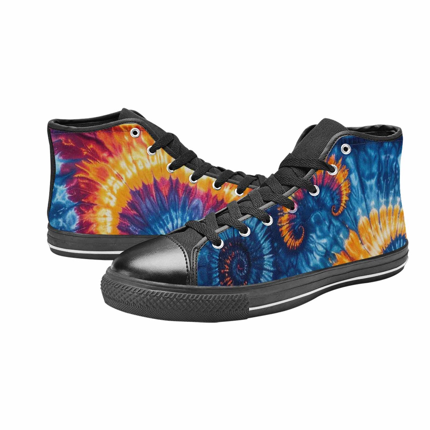 WOMEN'S Tie Dye Mixed Style High Top Canvas Dark Academia Shoes
