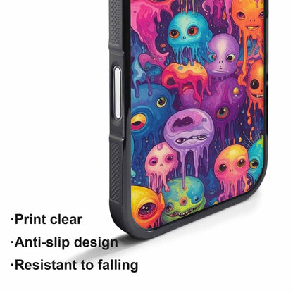 iPhone 17 Pro Case — Aliens Tie Dyemelting Aliens P Tie, Custom Printed Phone Case