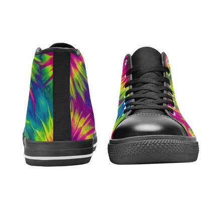 MEN'S Tie Dye - High Top Canvas Y2K Custom Sneakers