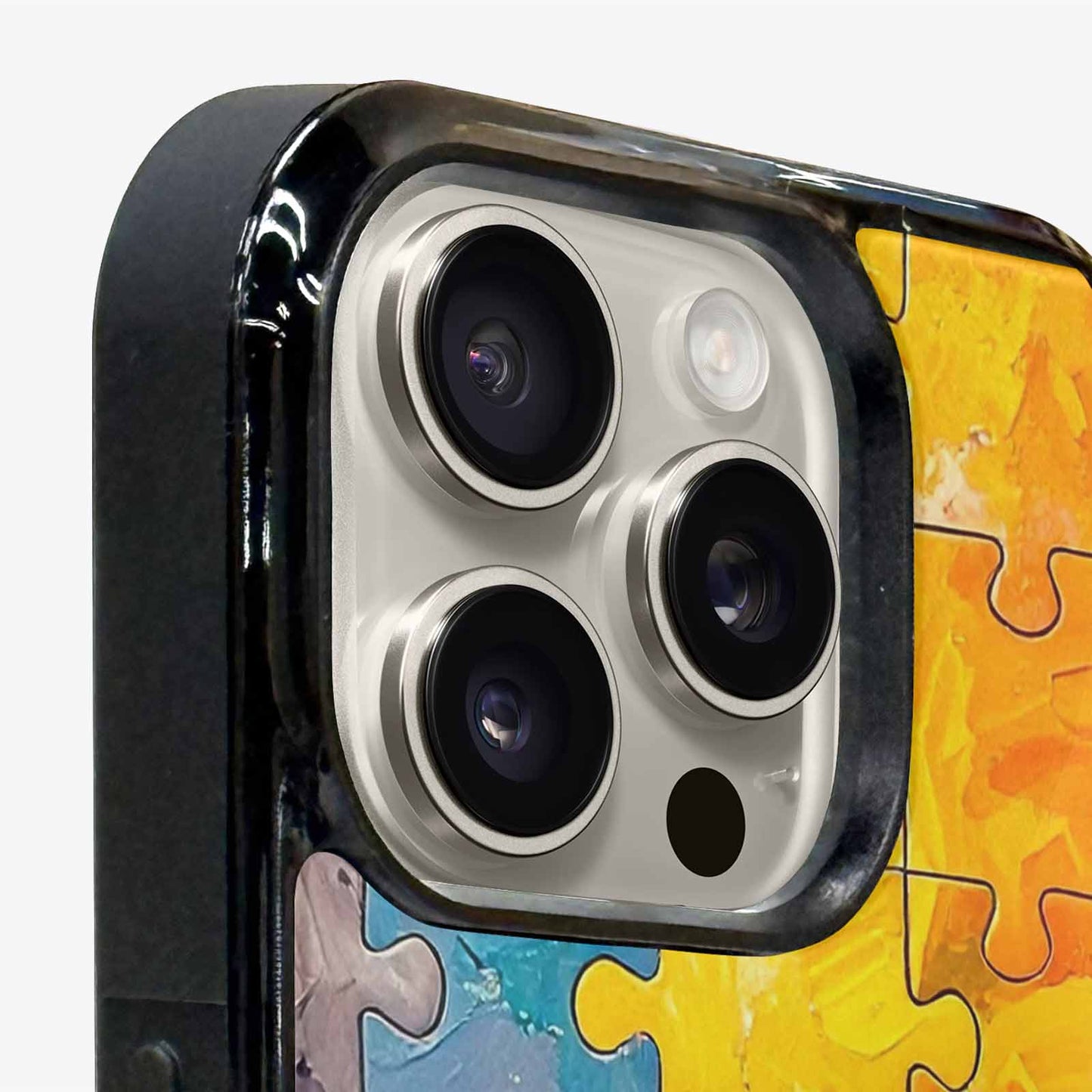 iPhone 16 Pro Case — Autism Puzzle Pieces Puzzle Piece Pattern, Custom Printed Phone Case