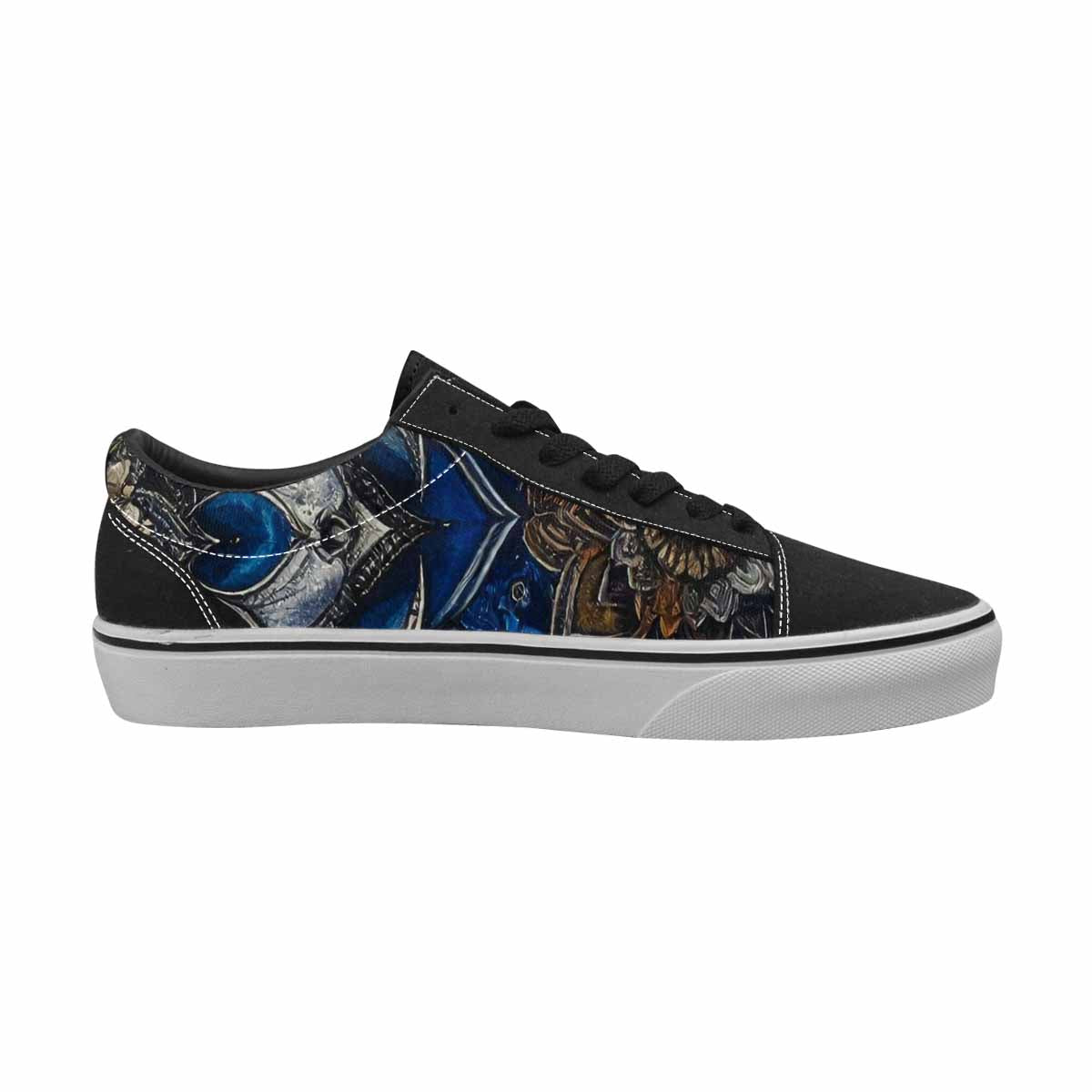 WOMEN'S Mandala Medallion Lace-Up Canvas Kaleidoscope Sneakers