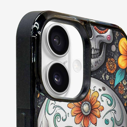 iPhone 16 Plus Case — Greyscale Black And White Dark Black, Custom Art Phone Cover
