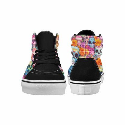 MEN'S Sugar Skulls Melting Sugar High Top Canvas Grunge Shoes