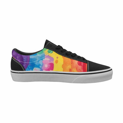 WOMEN'S Aliens  Tie Dye Lace-Up Canvas Dark Academia Sneakers