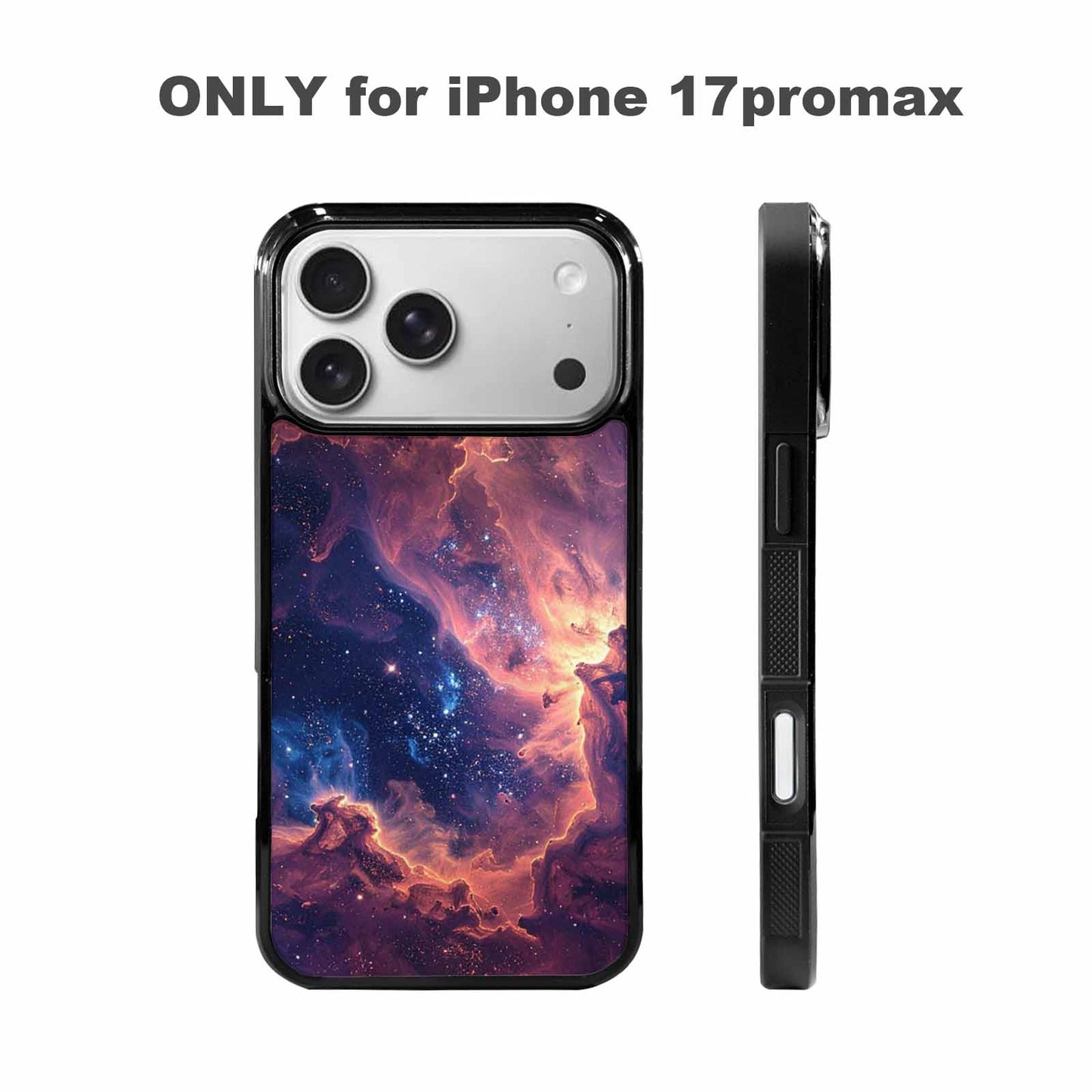 iPhone 17 Pro Max Case — Nebula Texture With Dense Galaxy Space, Personalized Phone Case