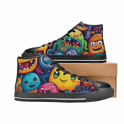 MEN'S Cartoon Monster Character High Top Canvas Y2K Shoes