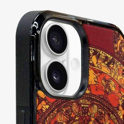 iPhone 16 Plus Case — Mandala Lions, Custom Art Phone Cover