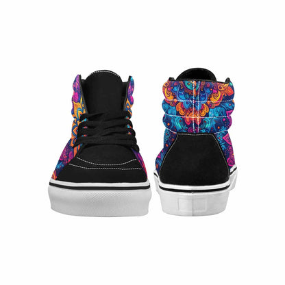 WOMEN'S Tie Dye Mandala High Top Canvas Dark Academia Shoes