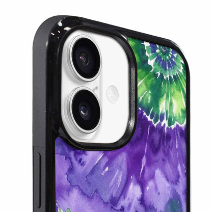 iPhone 17 Case — Tie Dye Purple Green Tie Dye, Custom Print Case Cover