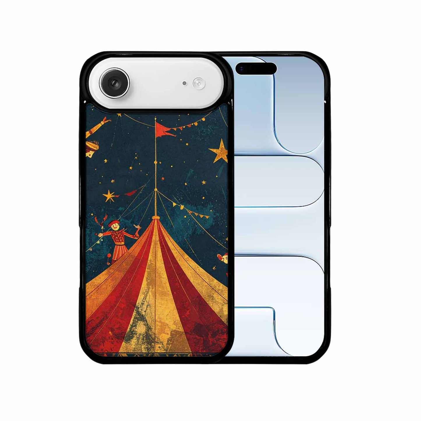iPhone 17 Air Case — Vintage Circus Art Pattern Retro Vintage, Custom Print Case Cover