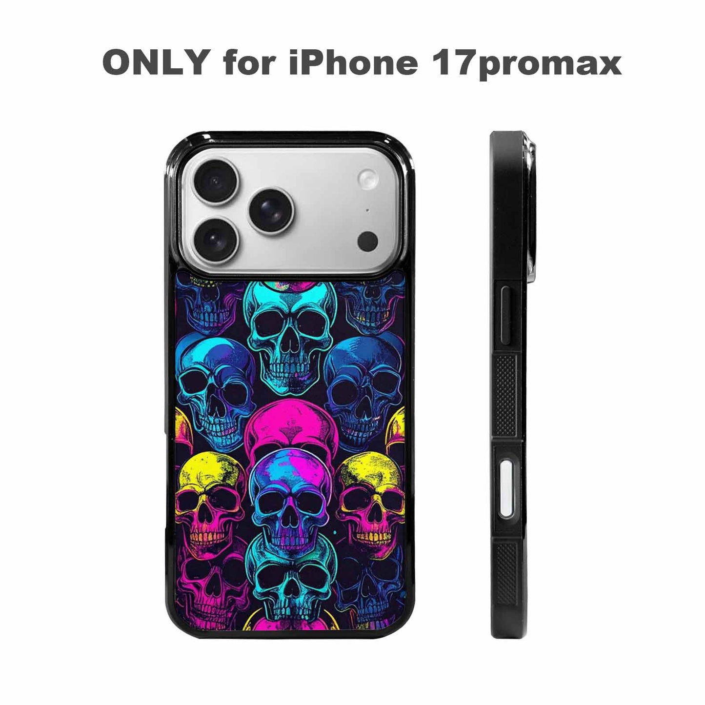 iPhone 17 Pro Max Case — Skull Dark Art Gothic Print Gothic, Custom Made Phone Cover
