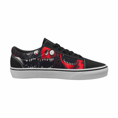 WOMEN'S Monsters (general) Lace-Up Canvas Kaleidoscope Custom Sneakers