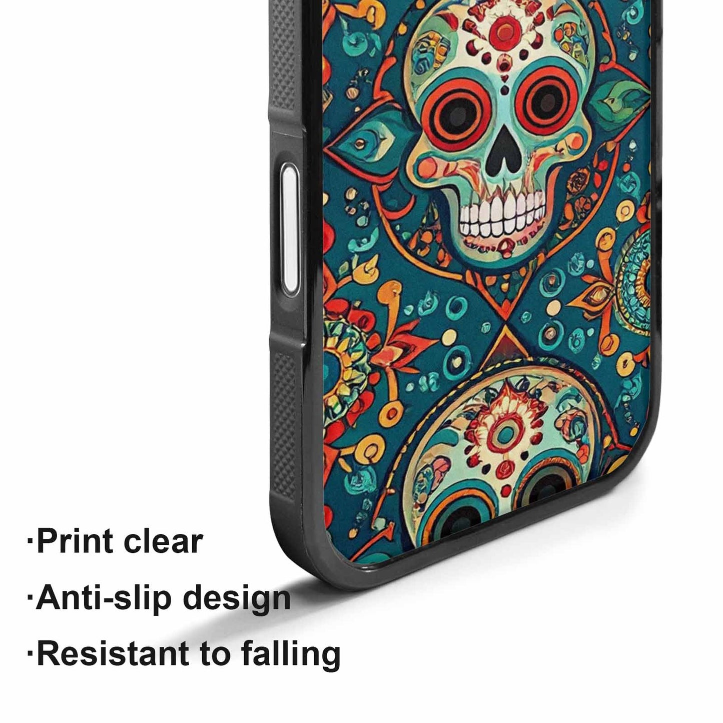 iPhone 17 Case — Sacred Geometry Skull Seamless Gothic Skulls, Custom Made Phone Cover