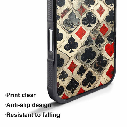 iPhone 17 Pro Case — Small Playing Card Suit Pattern Original, Custom Phone Case