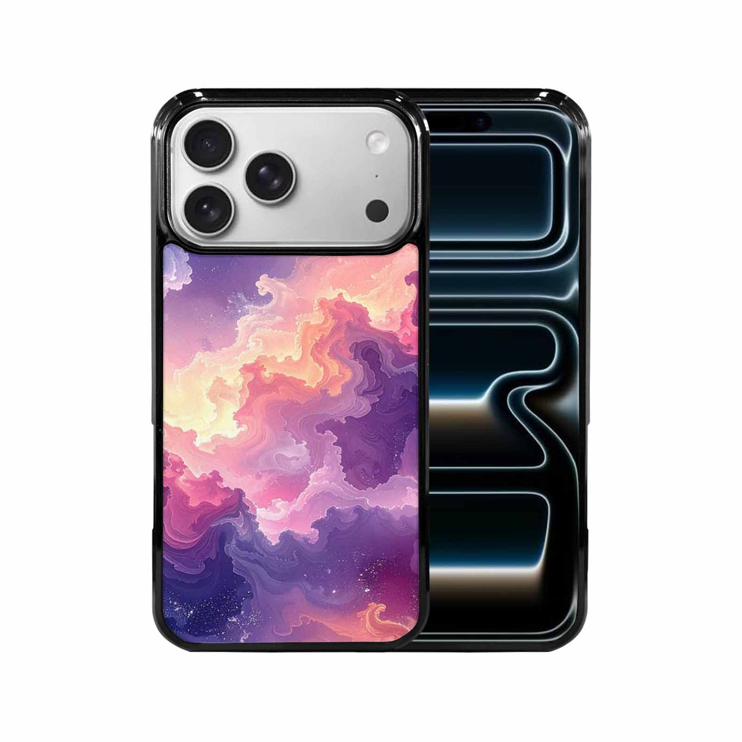 iPhone 17 Pro Max Case — Seamless Tileable Pattern Of Galaxy Space, Custom Designed Case Cover
