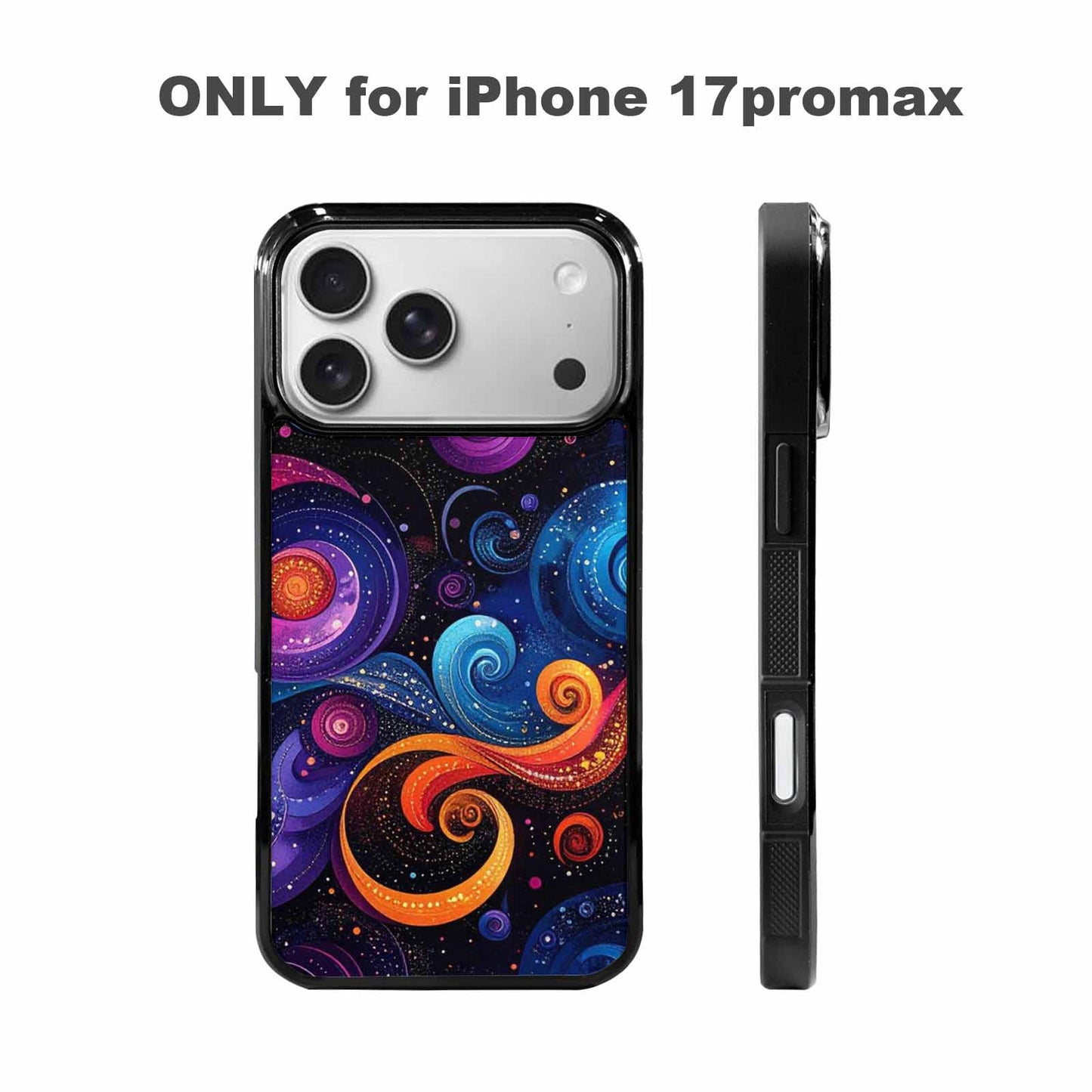 iPhone 17 Pro Max Case — Rose Galaxy Art Seamless Galaxy Space, Customized Protective Case