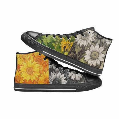 MEN'S Blend Melt Them High Top Canvas Neon Fantasy Shoes
