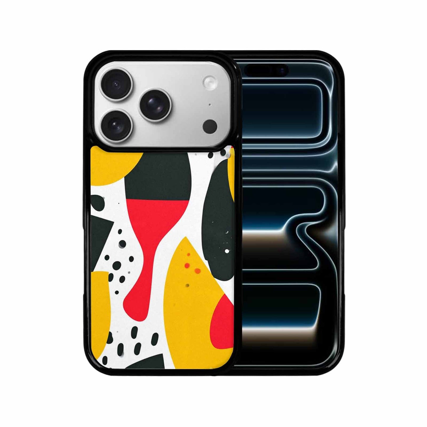 iPhone 17 Pro Case — Memphis Art Pattern Retro Vintage, Custom Art Phone Cover