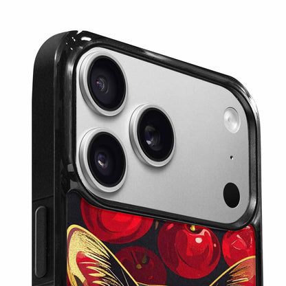 iPhone 17 Pro Max Case — Retro Cherry Cat Retro Vintage, Original Design Phone Case