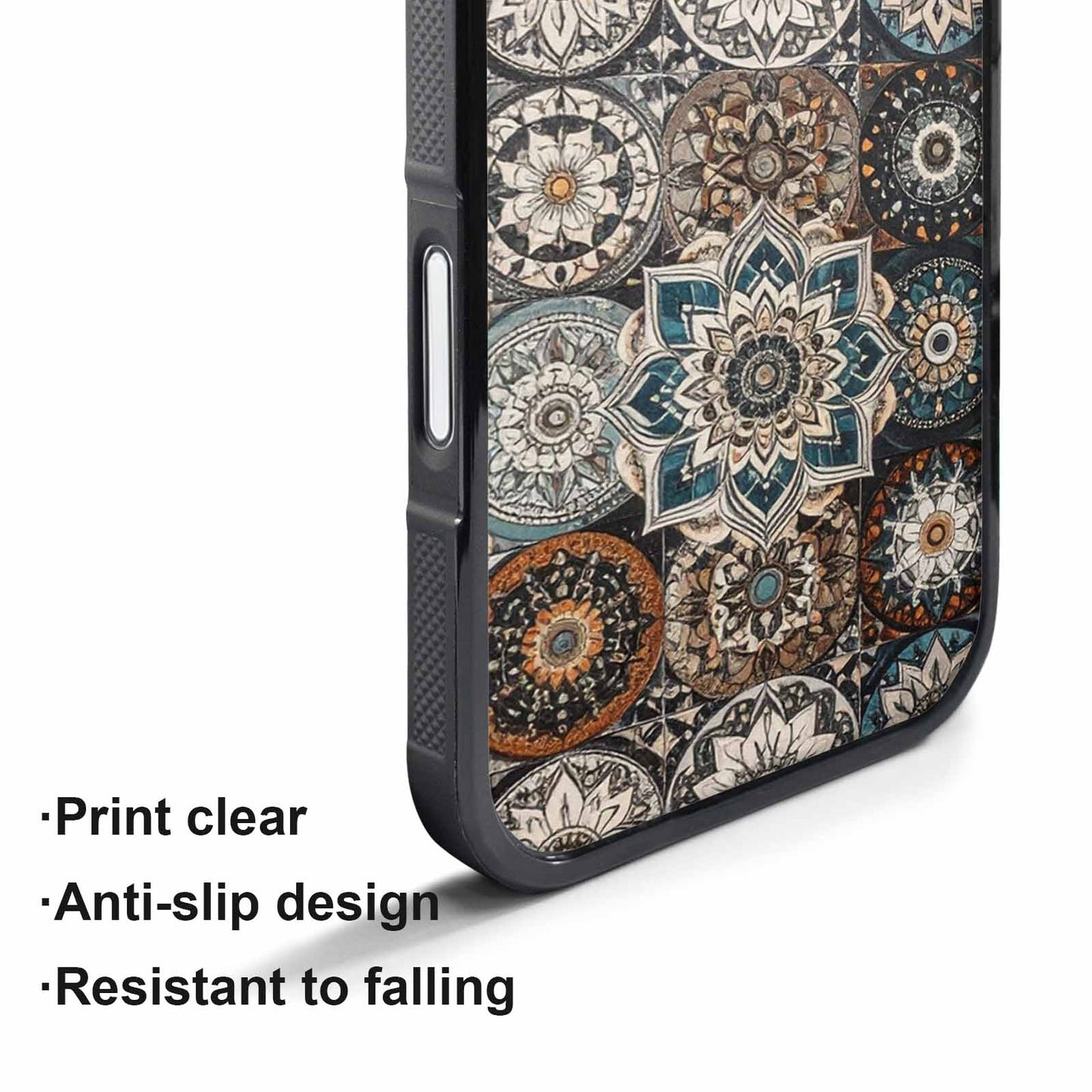 iPhone 17 Pro Case — Small Mandala Pattern Randomly Varying Floral, Original Design Phone Case