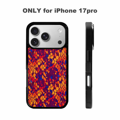 iPhone 17 Pro Case — Dark Snake Print Original Art, Custom Printed Phone Case