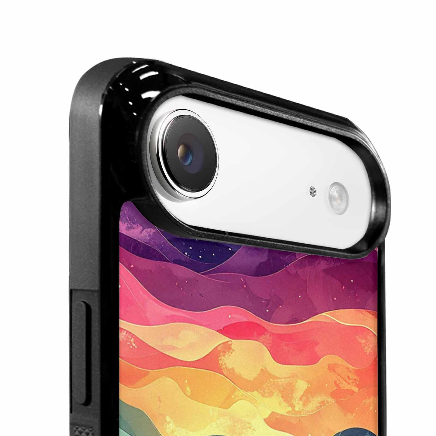 iPhone 17 Air Case — Glowing Camo Wave Camo, Personalized Phone Case