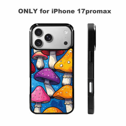 iPhone 17 Pro Max Case — Vivid Winter Mushroom Cartoon Cute, Custom Print Case Cover