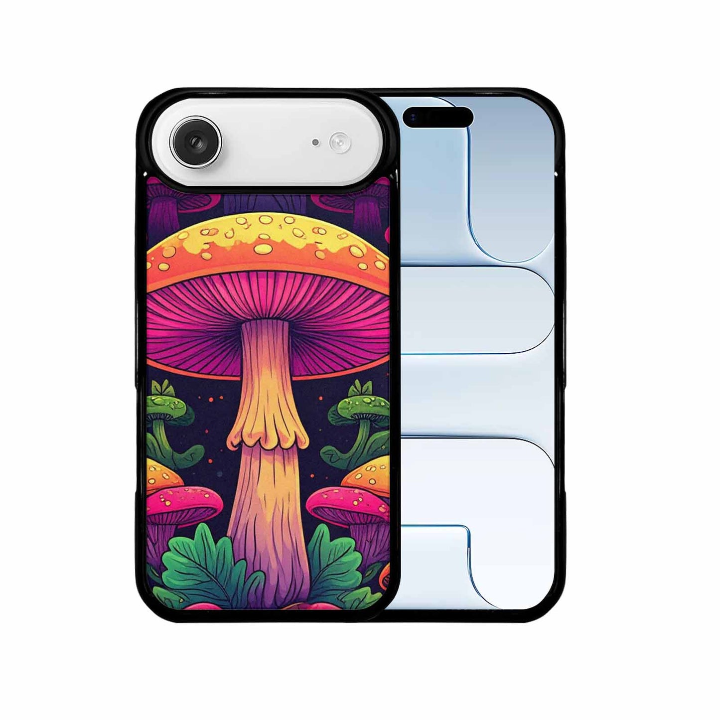 iPhone 17 Air Case — Psychedelic Mushroom Cartoon Pattern Cartoon Cute, Unique Phone Case Design
