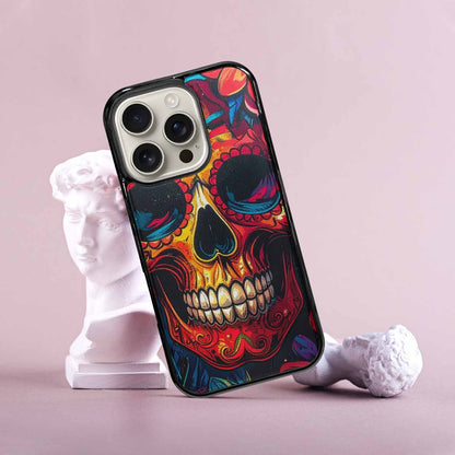 iPhone 16 Pro Case — Graffiti Skull Art Seamless Pattern Vibrant, Personalized Phone Case