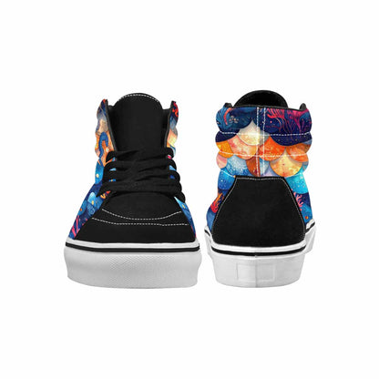 WOMEN'S Fish Scale Coral High Top Canvas Aesthetic Shoes