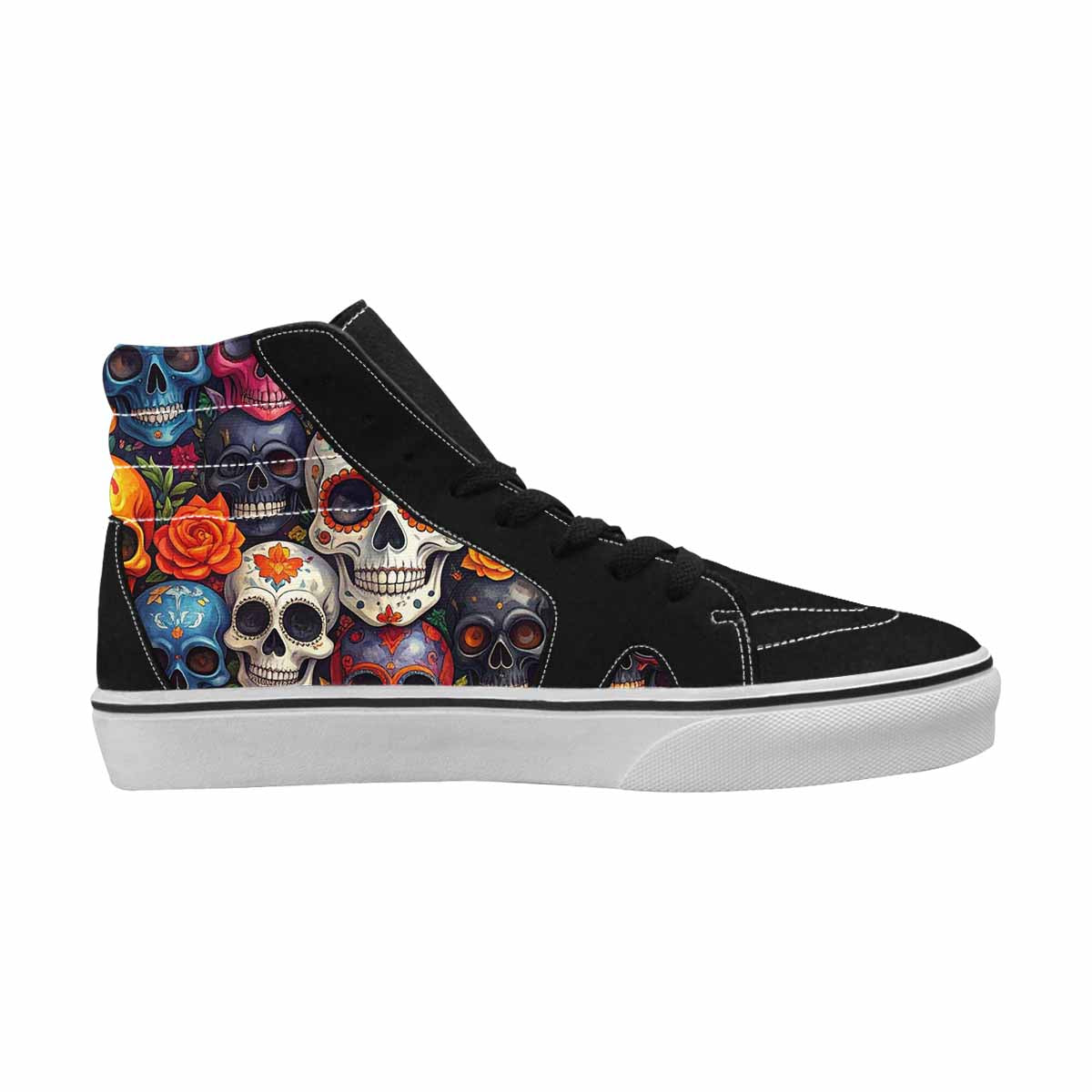 WOMEN'S Skull High Top Canvas Dark Academia Custom Shoes