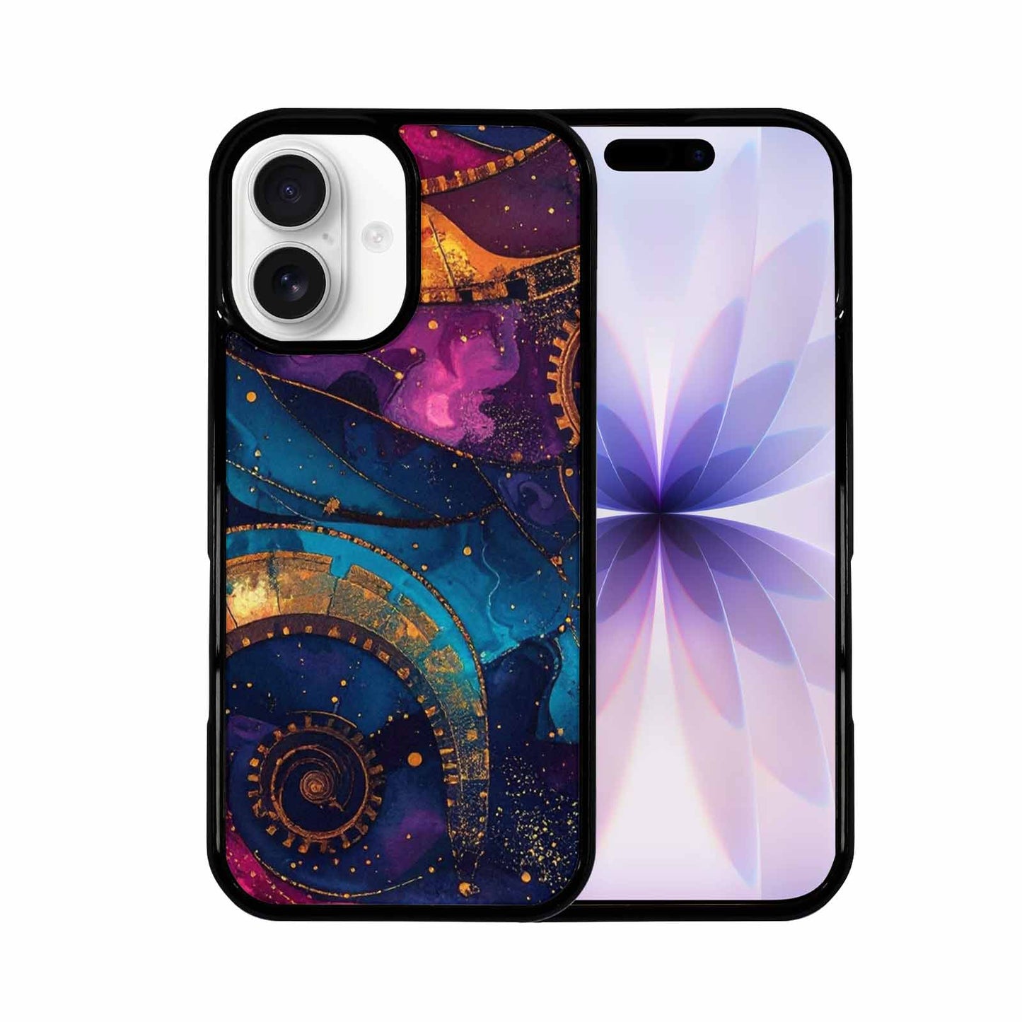 iPhone 17 Case — Steampunk Galaxy Art Seamless Galaxy Space, Unique Phone Case Design