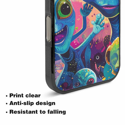 iPhone 16 Pro Max Case — Cartoon Alien Characters, Custom Made Phone Cover