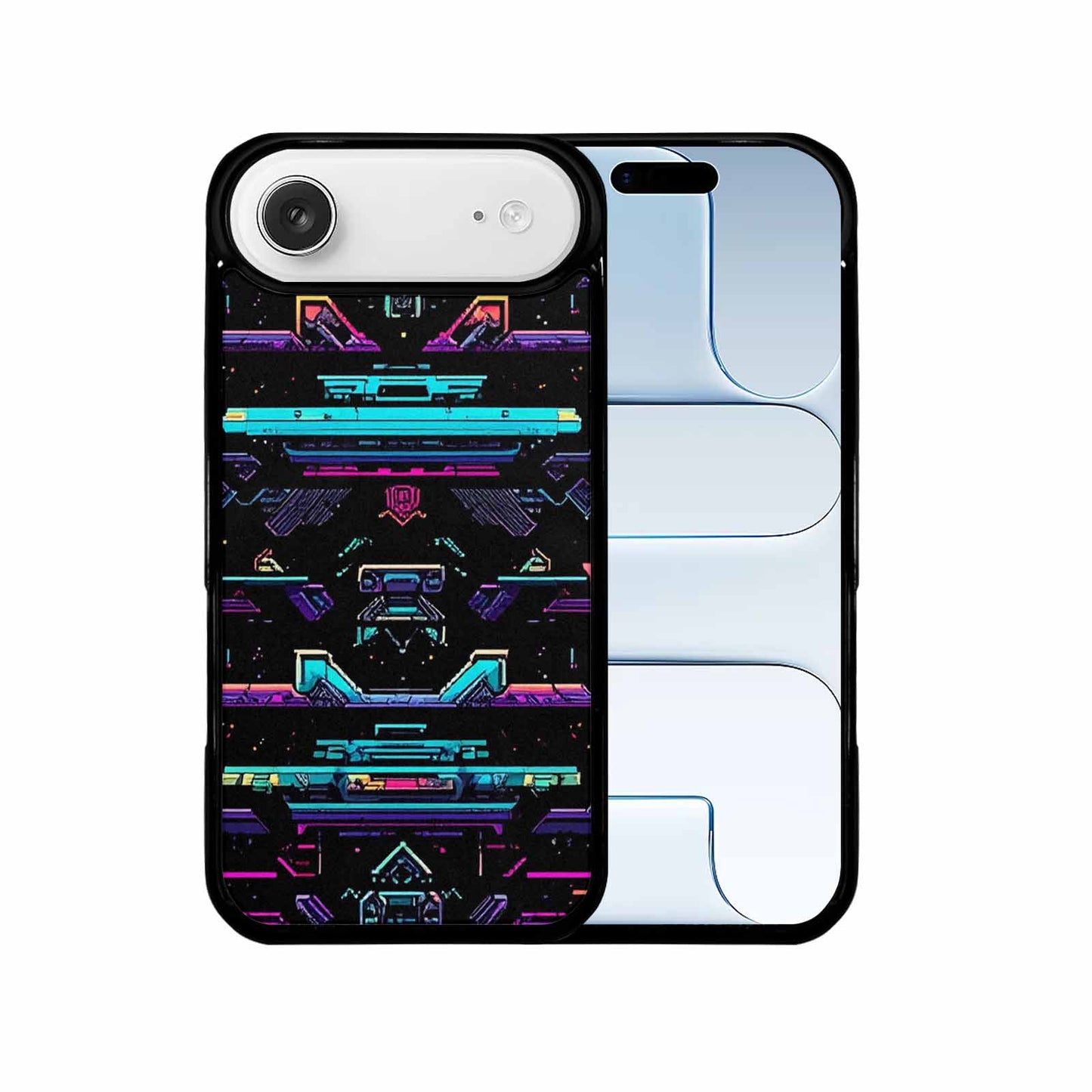 iPhone 17 Air Case — Retro Pixel Art Pattern Bit Retro, Custom Print Case Cover