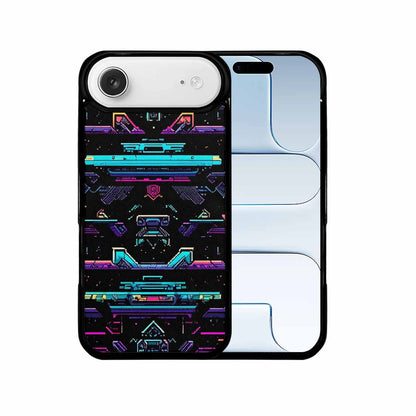 iPhone 17 Air Case — Retro Pixel Art Pattern Bit Retro, Custom Print Case Cover
