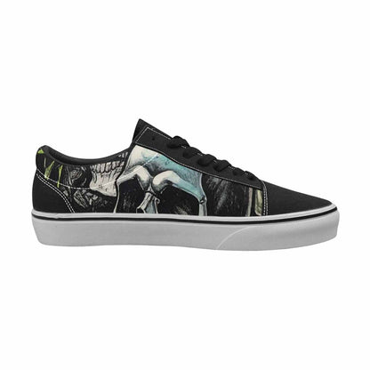 WOMEN'S Rainbow From Skull S Lace-Up Canvas Neon Fantasy Custom Shoes