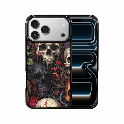 iPhone 17 Pro Max Case — Skulls And Rosesmelting Skulls A Gothic, Unique Phone Case Design