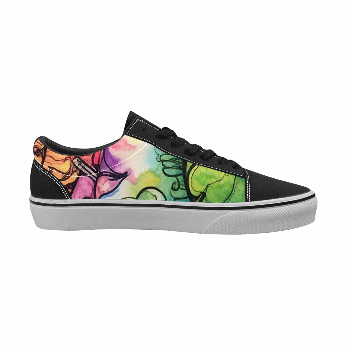 WOMEN'S Tie Lace-Up Canvas Aesthetic Custom Shoes
